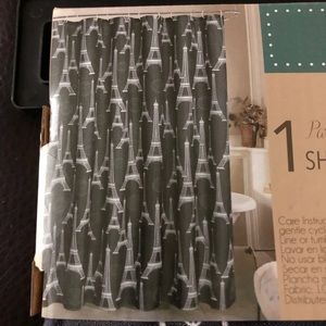 Paris Shower Curtain With 12 Rings